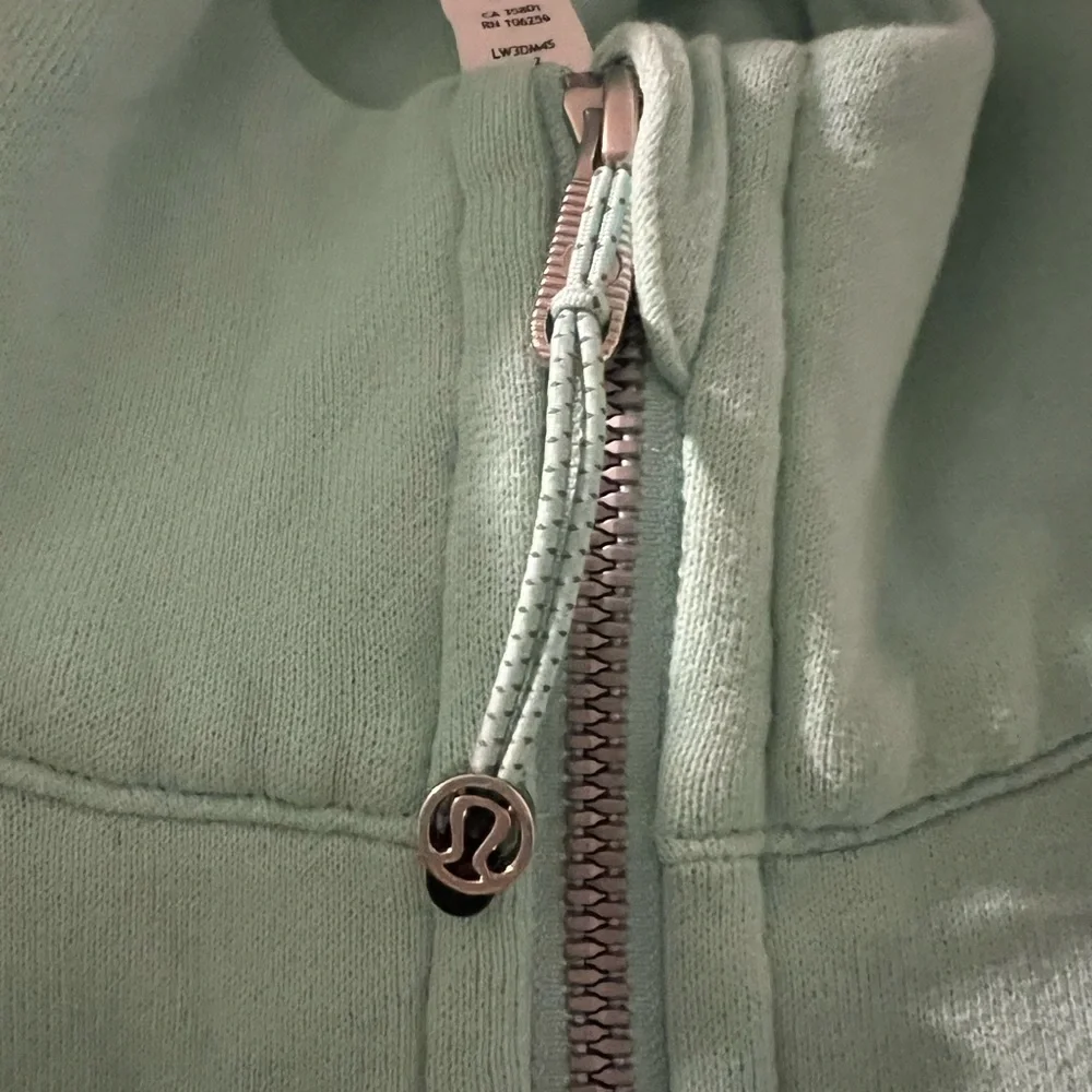 Lululemon Scuba Oversized Half-Zip Hoodie in Mint Green - Picture 4 of 6